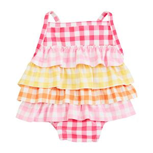 Gingham Ruffle Swimsuit