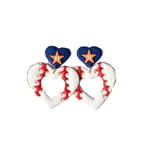 Astros Baseball Earrings