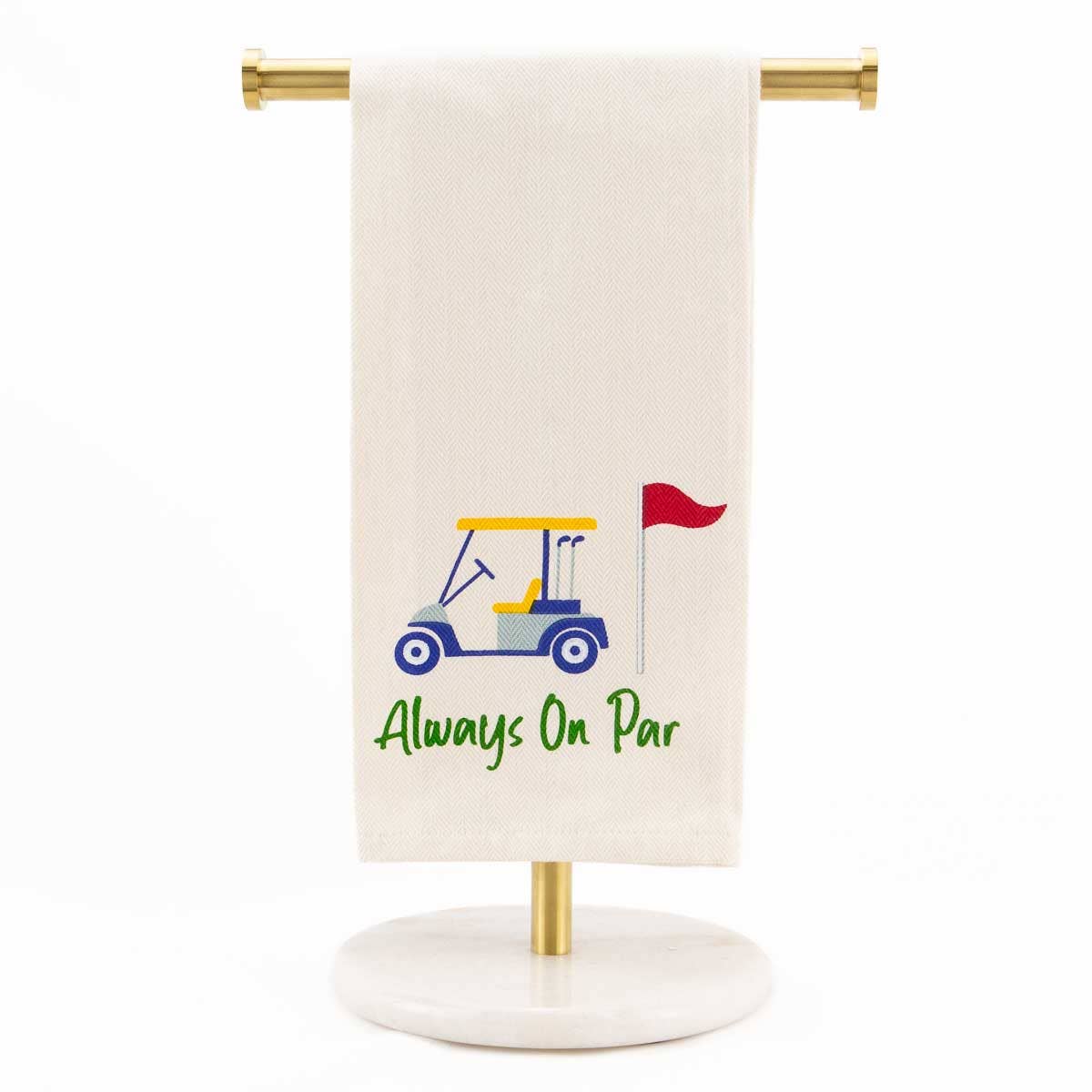 Always On Par Hand Towel Cream/Multi 20x28