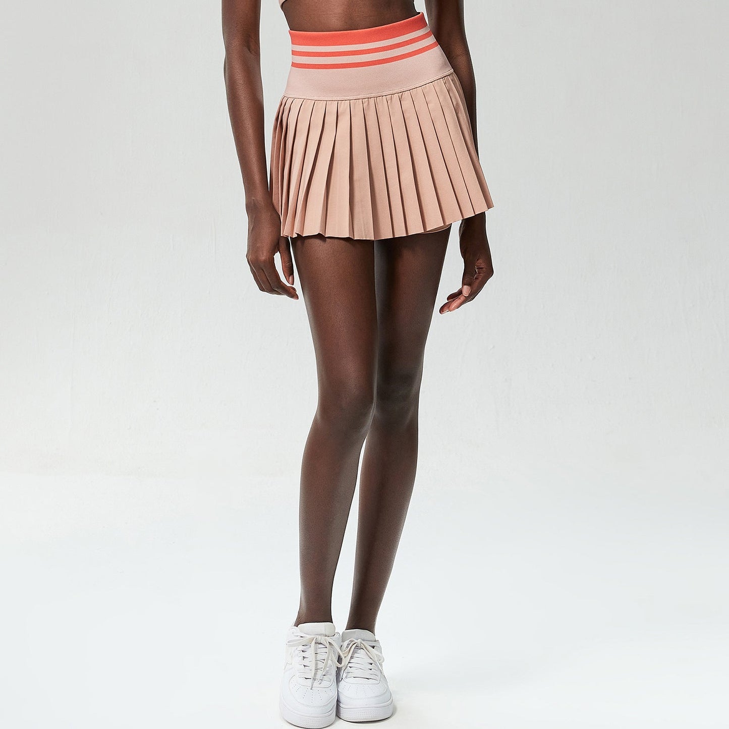 High Waist Thread Sports Fitness Short Skirt Women Anti Exposure Outdoor Quick Drying Running Badminton Tennis Skirt