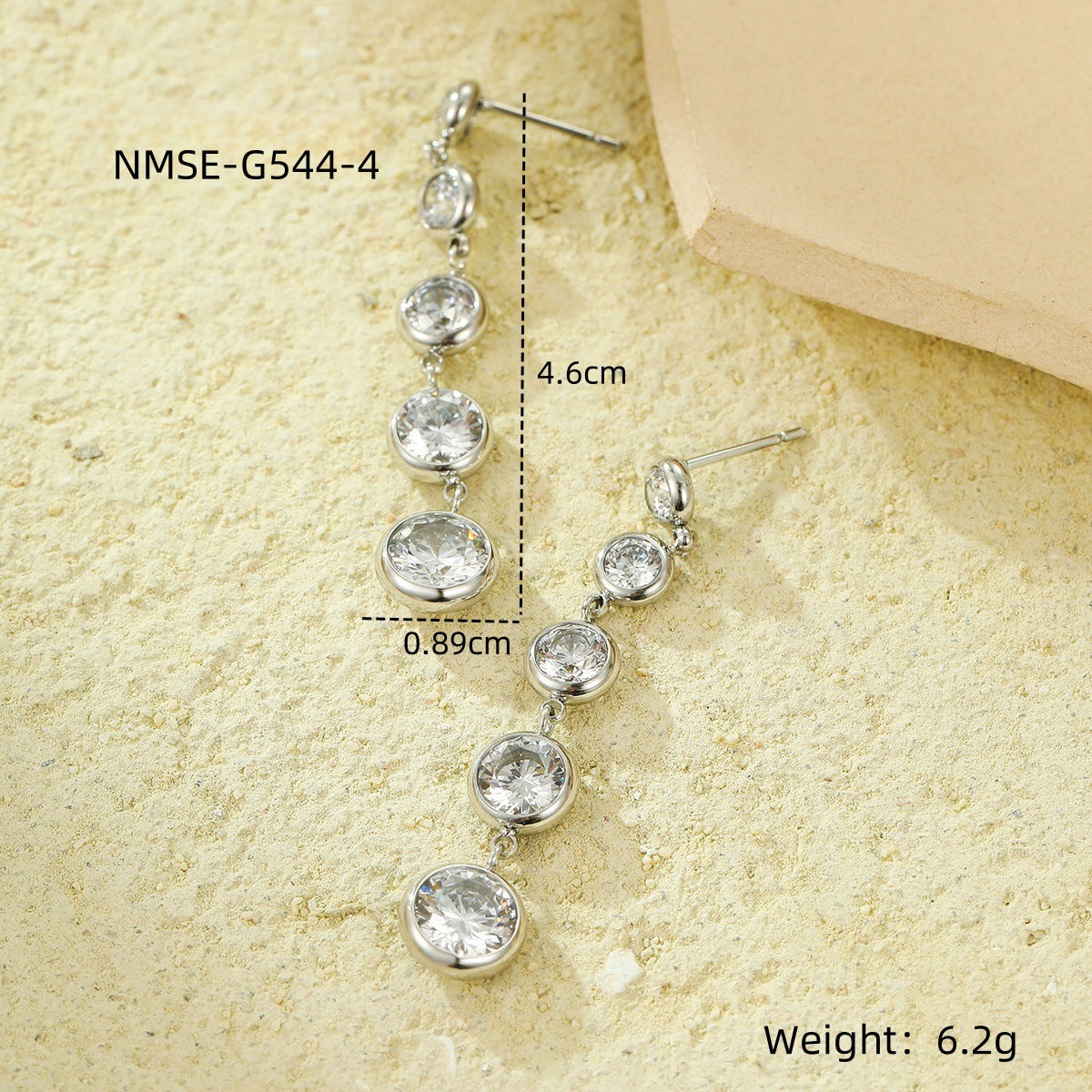 Women Wild Long Fringed Zircon Earrings Design Ear Studs Earrings