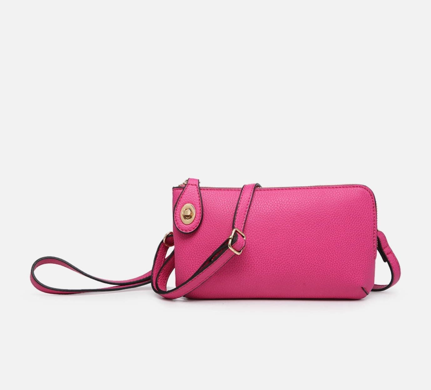 Kendall Twist Lock Crossbody/Wristlet PINK