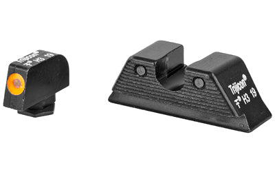 Trijicon HD XR Night Sight Set | 3 Dot Green Tritium With Yellow Front Outline | Fits Glock 17/19/26/27/33/34