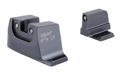 Trijicon Suppressor/Optic Height | Night Sights | White Front with White Rear & Green Lamps | Fits GLOCK 42/43/43X/48
