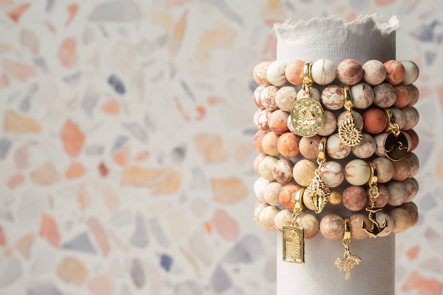 Conch Shell Charm, Gold. Bag Charm