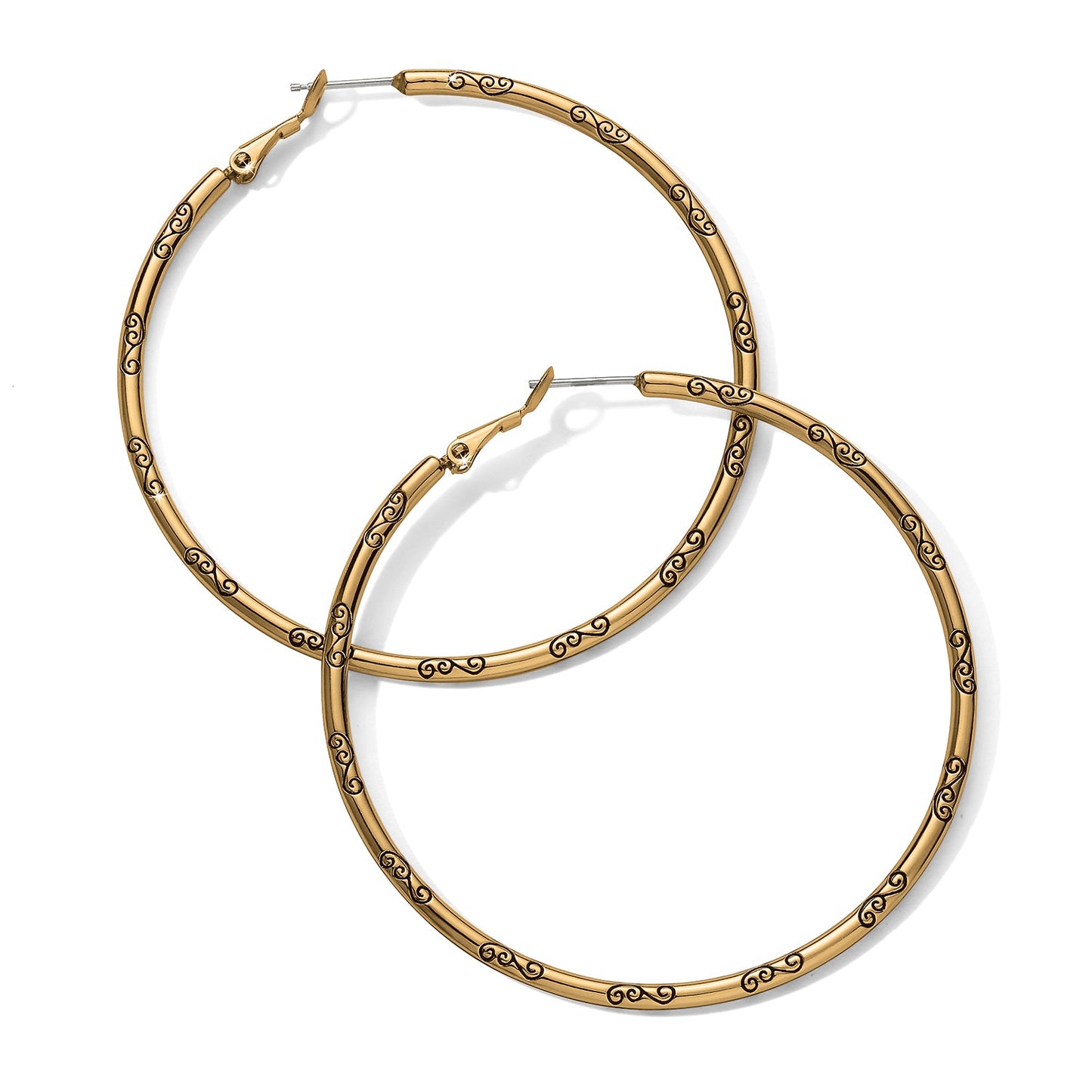 Grande Hoop Charm Earrings