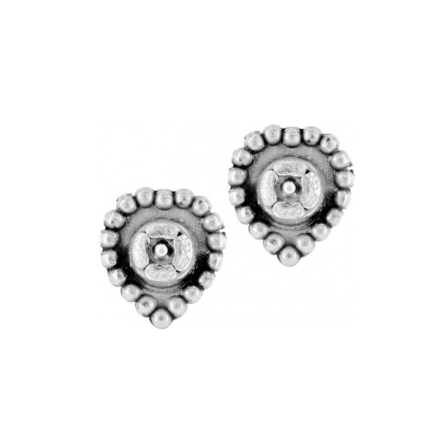 Shimmer Heart Mini Post Stud Earrings