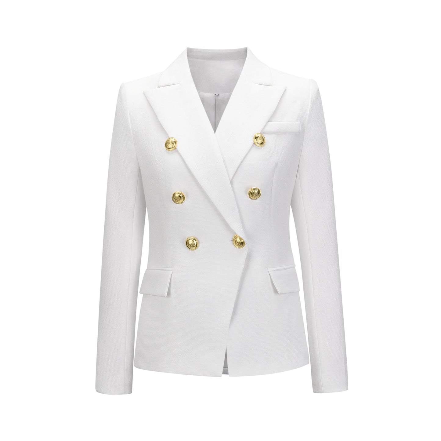 New Women Clothes Coat Autumn Winter Small Houndstooth Fashion Short Double Breasted Coat Blazer
