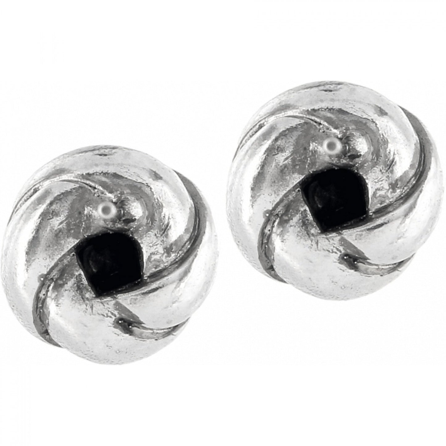 Silver Love Me Knot Mini Post Stud Earrings