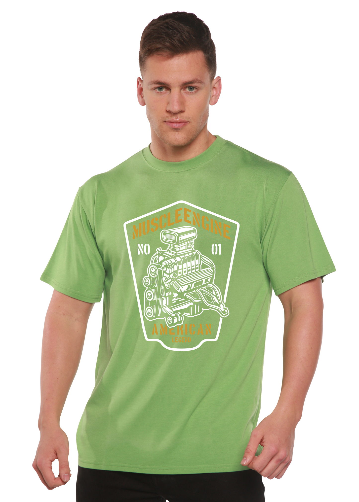 Muscle Engine Spun Bamboo® Men's Bamboo Viscose/Organic Cotton Short Sleeve Graphic T-Shirt