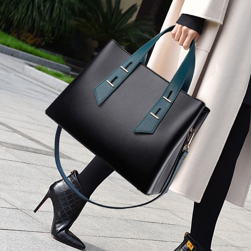 Women Bag Tote Bag Simple Large Capacity Women Cross Body Bag High Grade Soft Leather Handbag