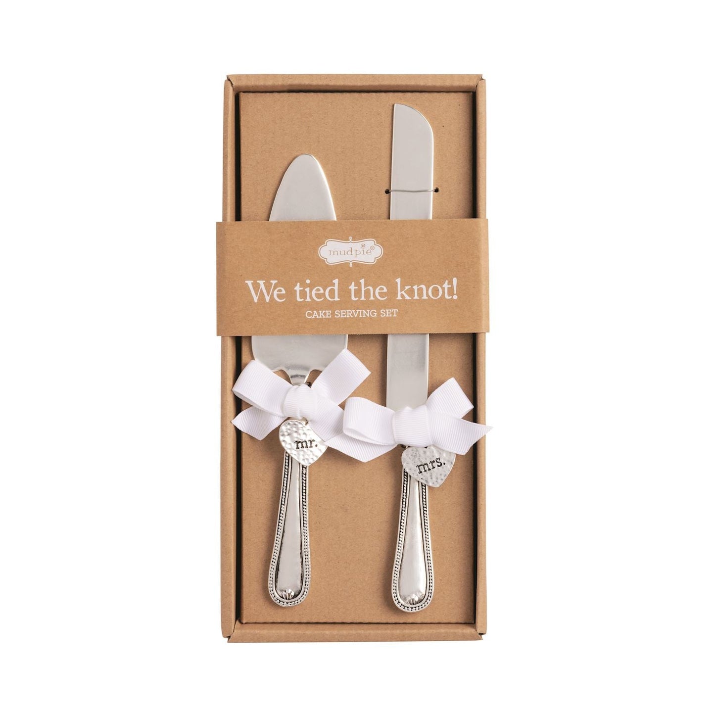 Mr. & Mrs. Charm Cake Server Set