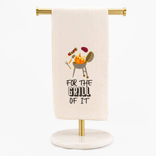 For the Grill Of It Hand Towel   Cream/Multi   20x28