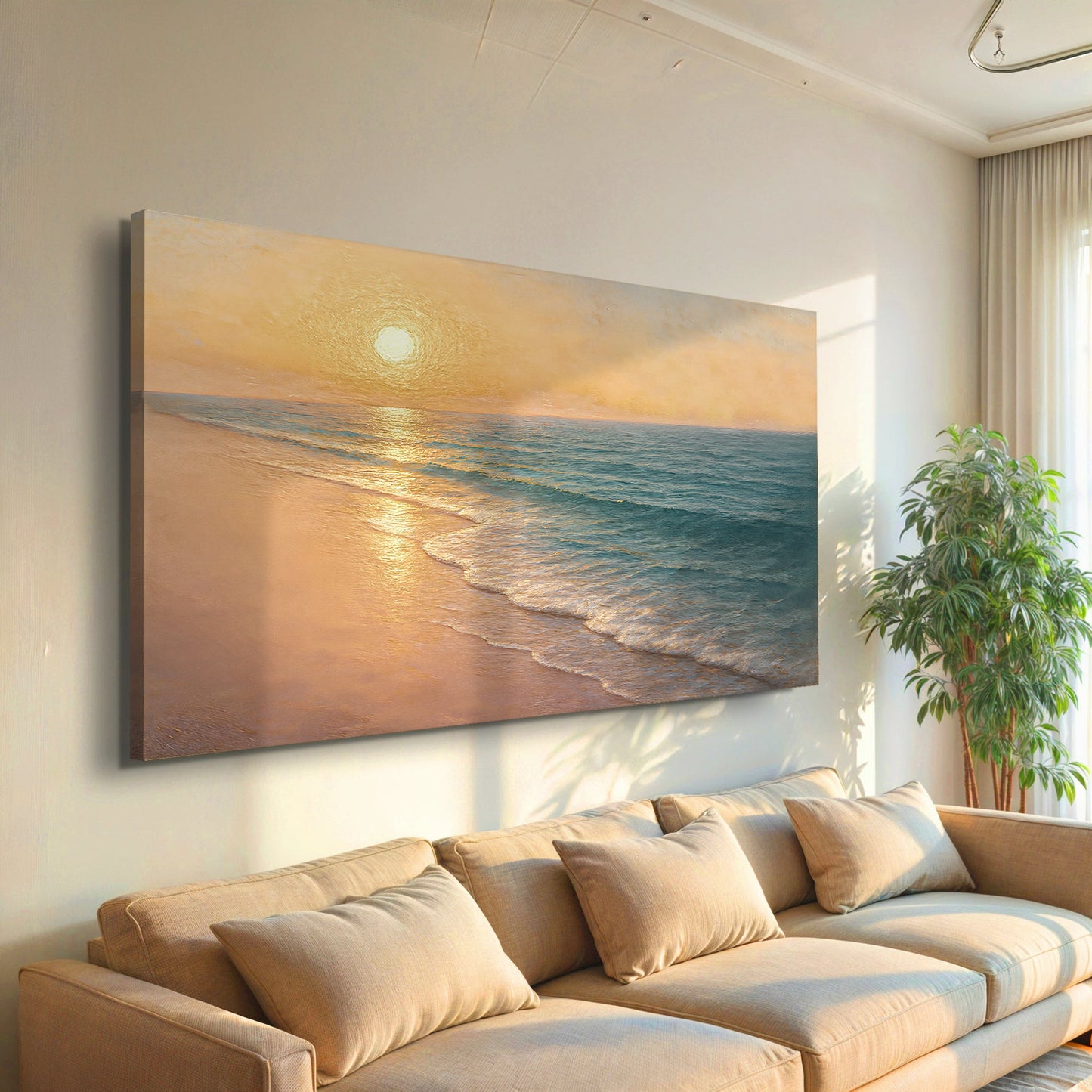 Beach Shoreline Coastal Wall Art IV