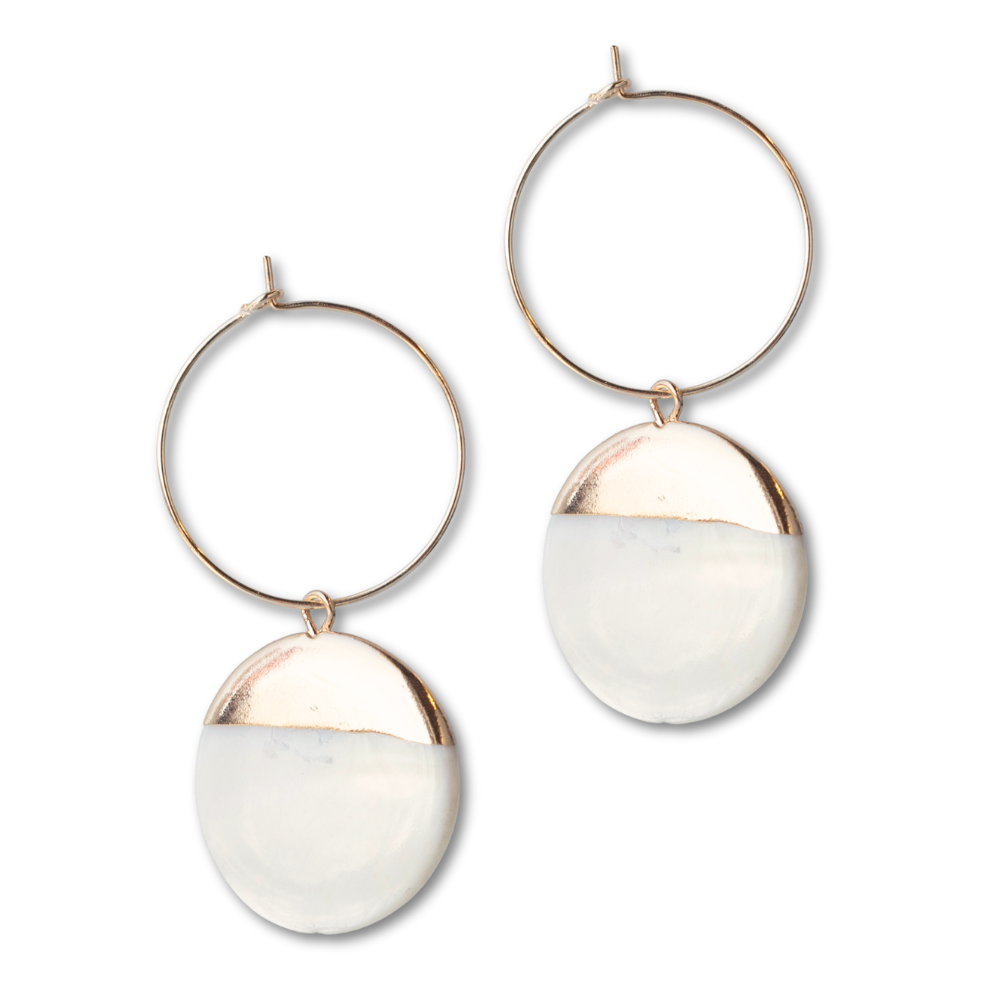 Dipped Pearl Intentions Earrings