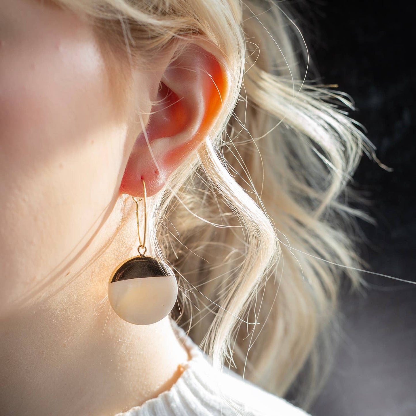 Dipped Pearl Intentions Earrings