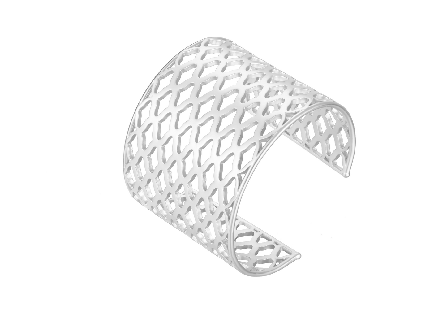 Graceful Cuff Bracelet in Silver