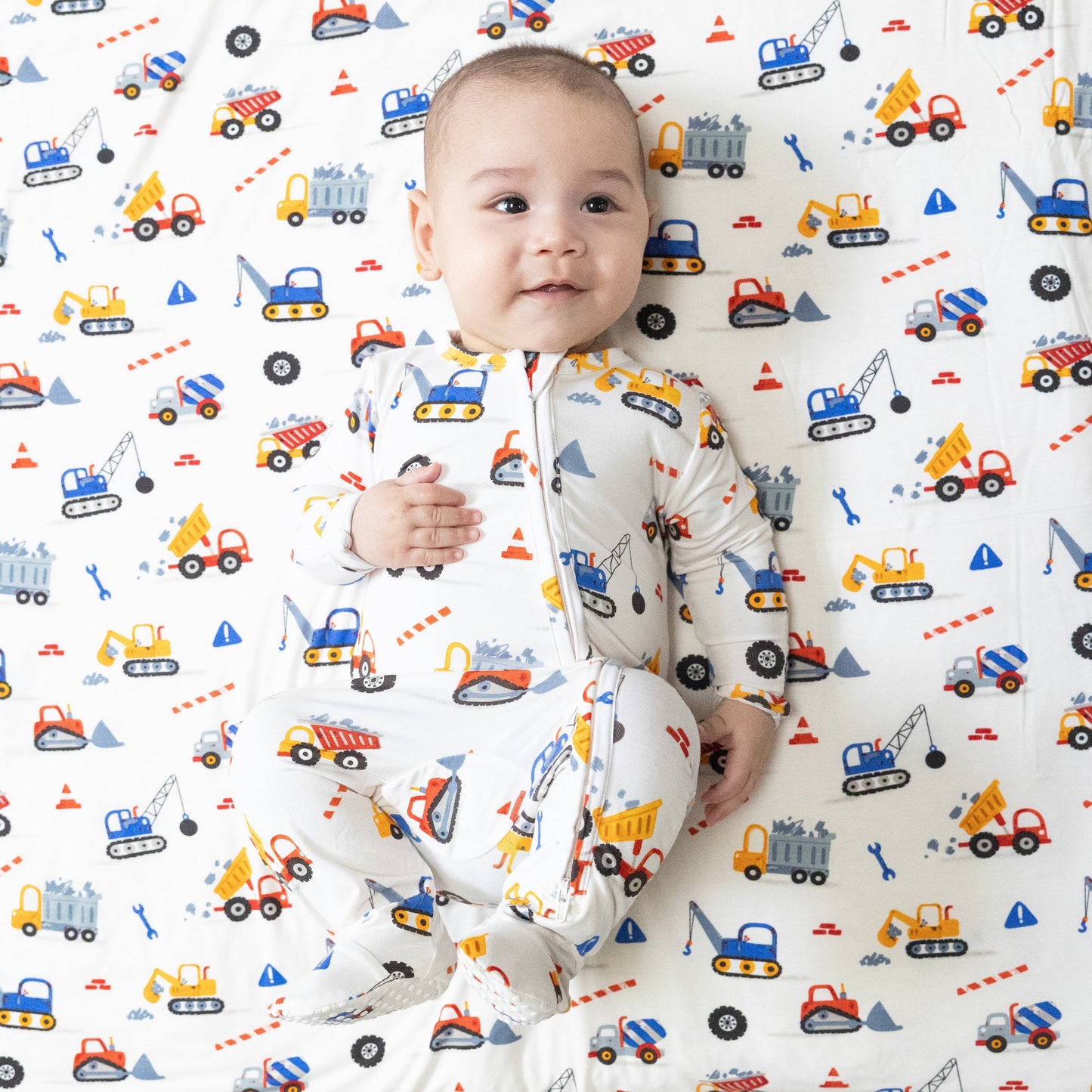 Crayon Construction - 2 Way Zipper Footie