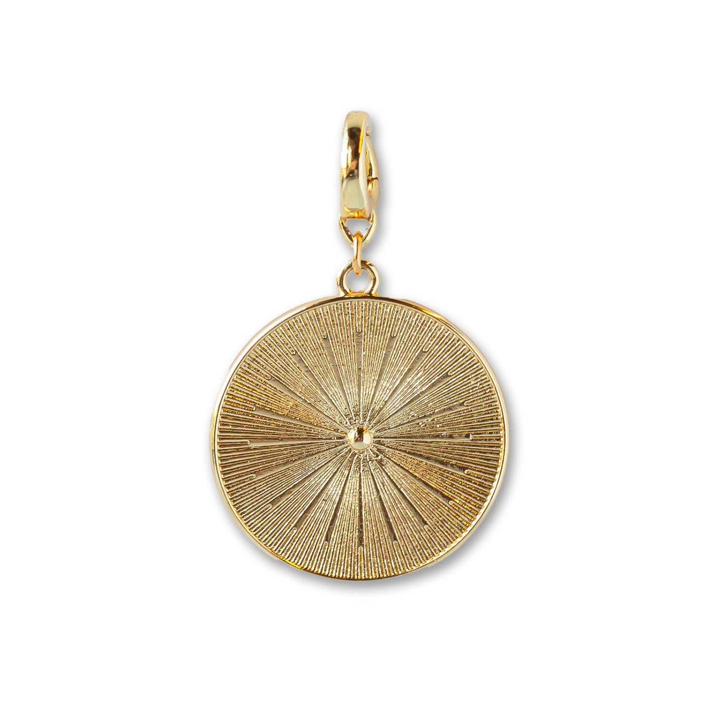 Sundial Charm, Gold, Charm Bar | Charm Necklace, Bag Charm