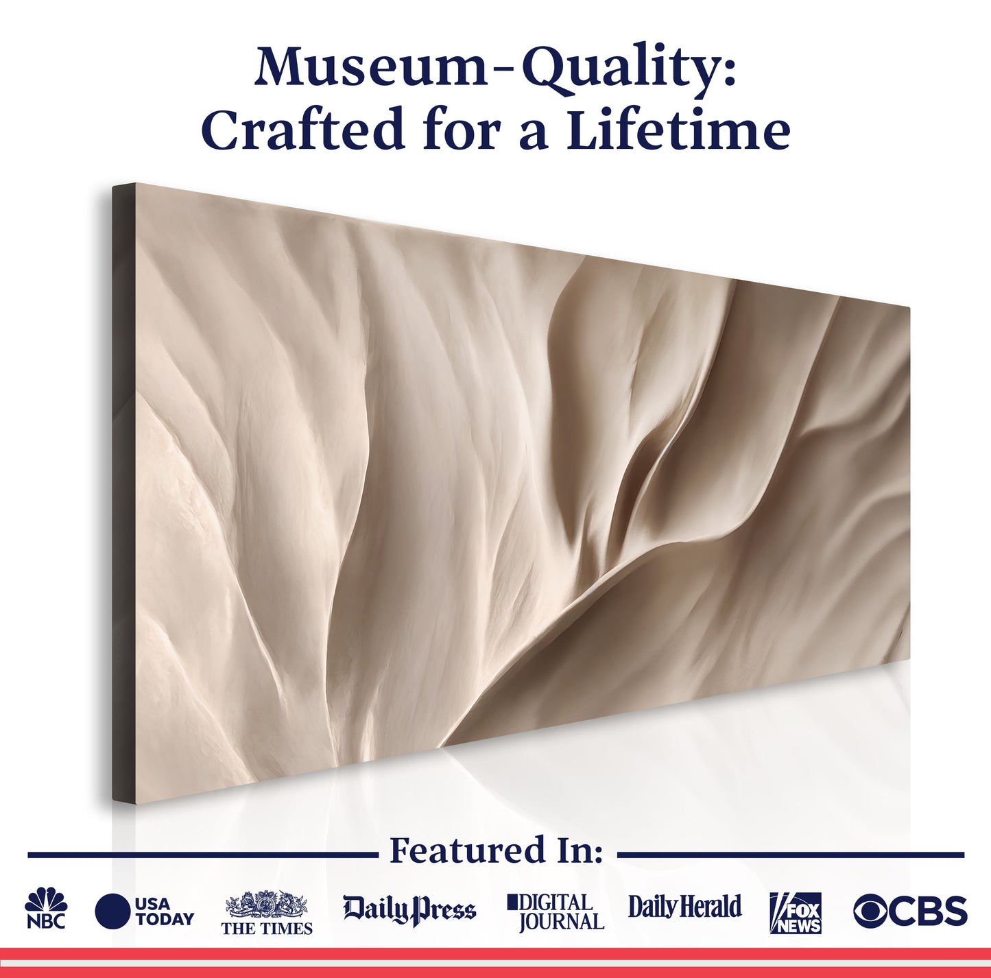 Soft Waves of Elegance Wall Art