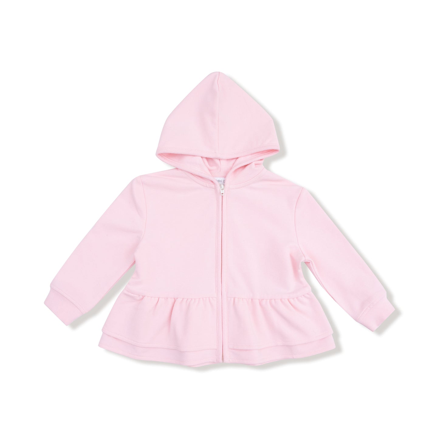 Varsity - Pink - Zip Peplum Hoodie