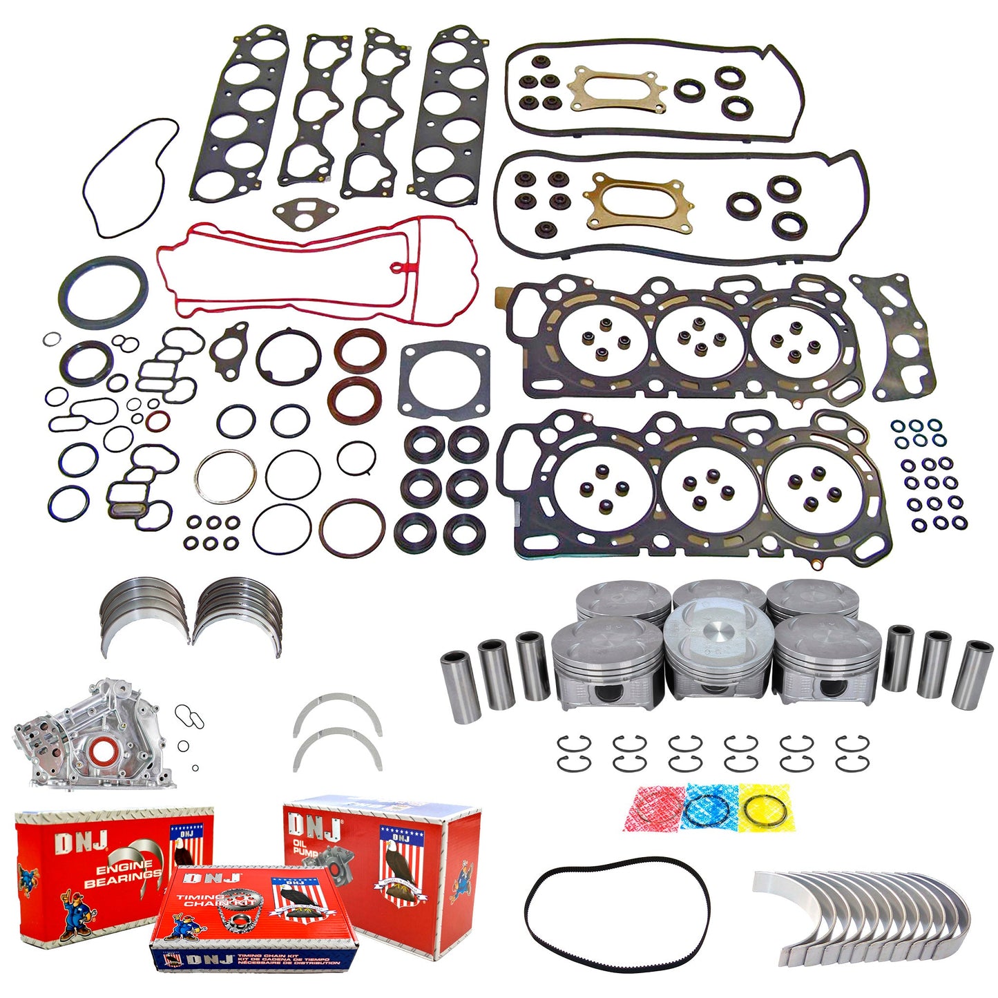 Master Engine Rebuild Kit 2011-2014 Honda 3.5L