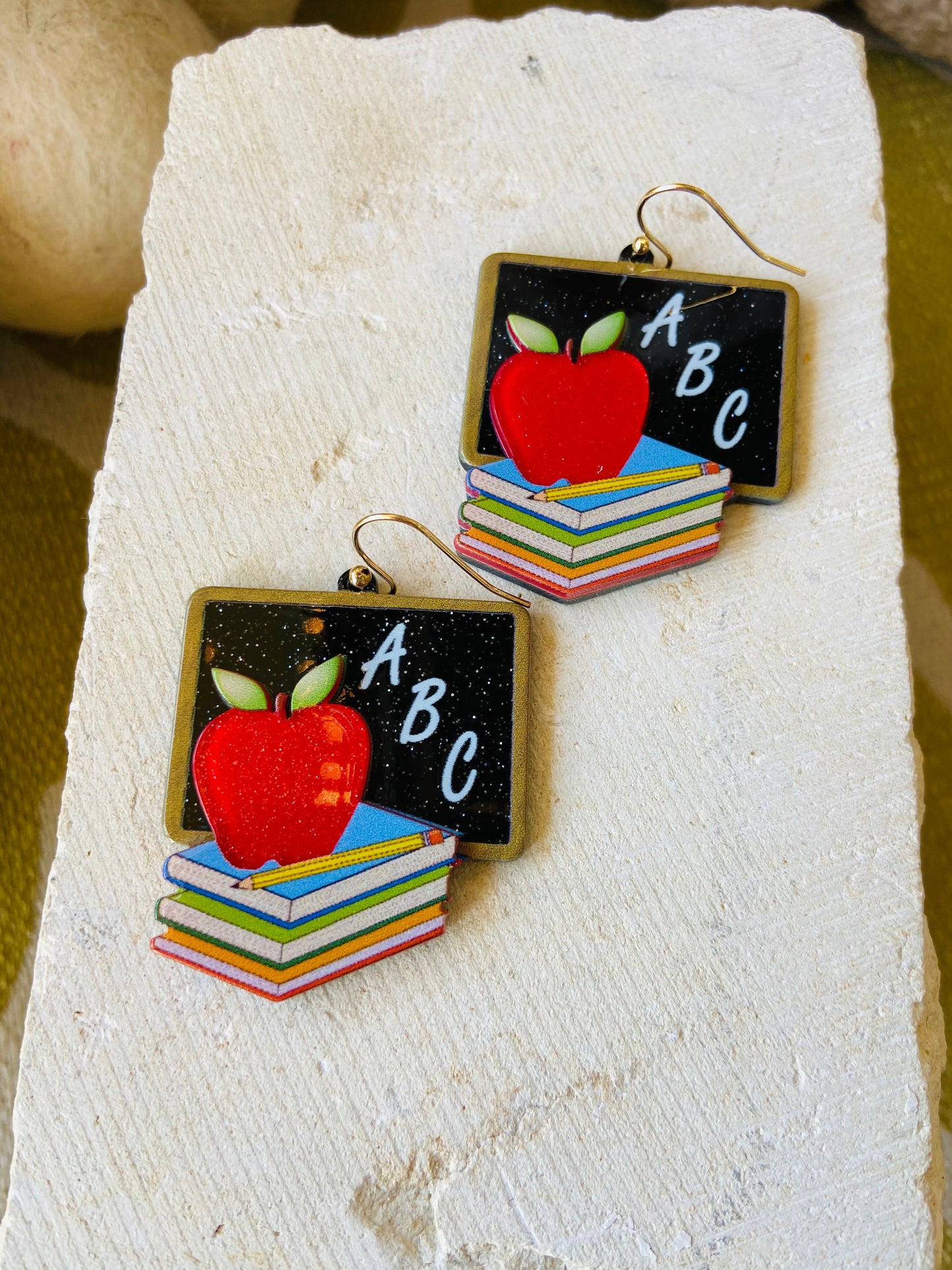 Apple Teacher Earrings