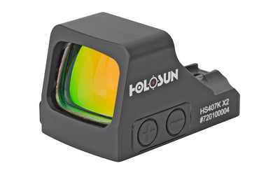 Holosun Technologies 407K-X2 |  Red Dot |  6 MOA Dot |  Black Color |  Side Battery HS407K X2