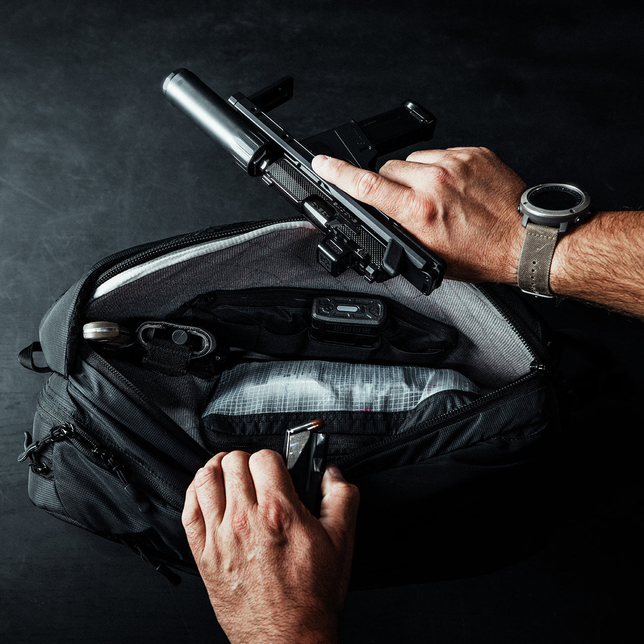 Eberlestock Fade Transport | Sleek EDC Bag w/ Multiple CCW Pockets & Structured bottom