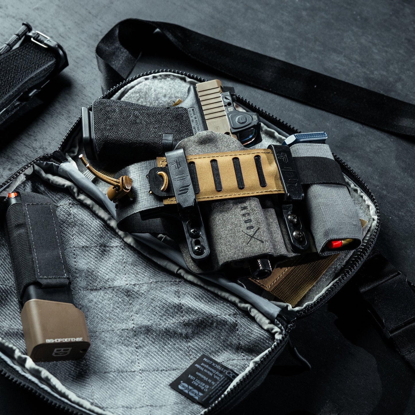 Eberlestock Fade Flex | w/ CCW Pocket & Fits Most Full Size Pistols w/ Lights & Optics