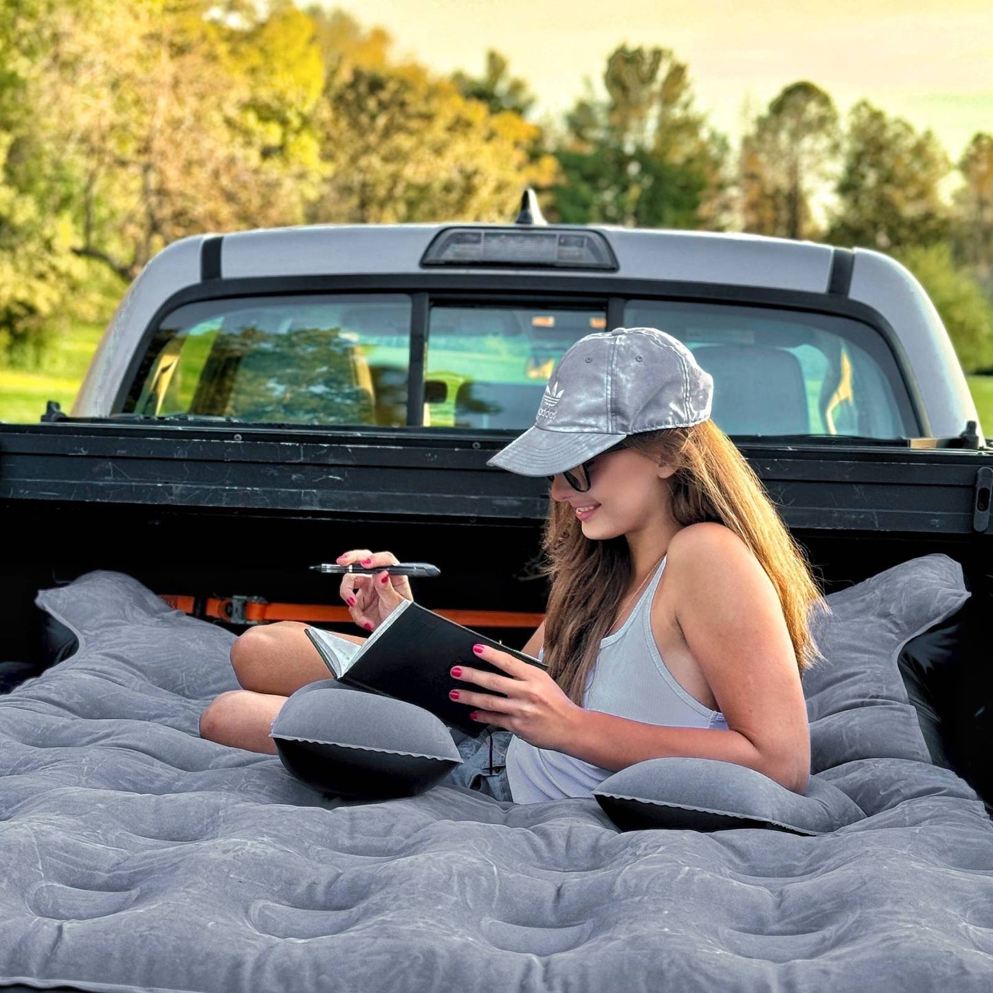DikaSun 6.0-6.5 FT Full Size Pickup Truck Bed Air Mattress,Black