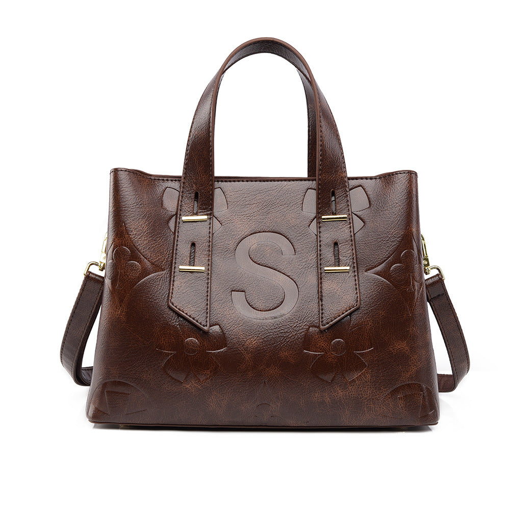 Women Bag Tote Bag Simple Large Capacity Women Cross Body Bag High Grade Soft Leather Handbag