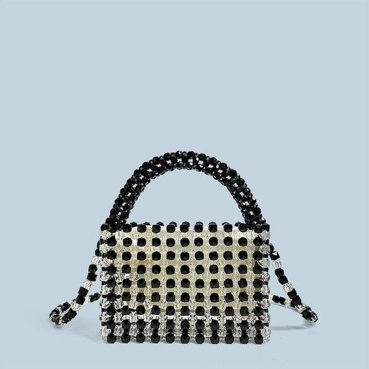 Fall Fashionable Beaded Handmade Bag Woven Bag Tote One Shoulder Crossbody