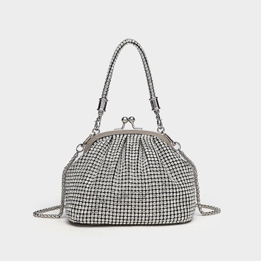 Dinner Bag Diamond Armpit Handheld Clip Bag Trendy One Shoulder Crossbody Bag