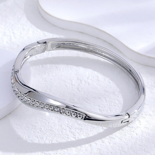 Bracelet Women High End Fashionable Mirror Polished Open Geometric Abstract Irregular Asymmetric Punk Bracelet
