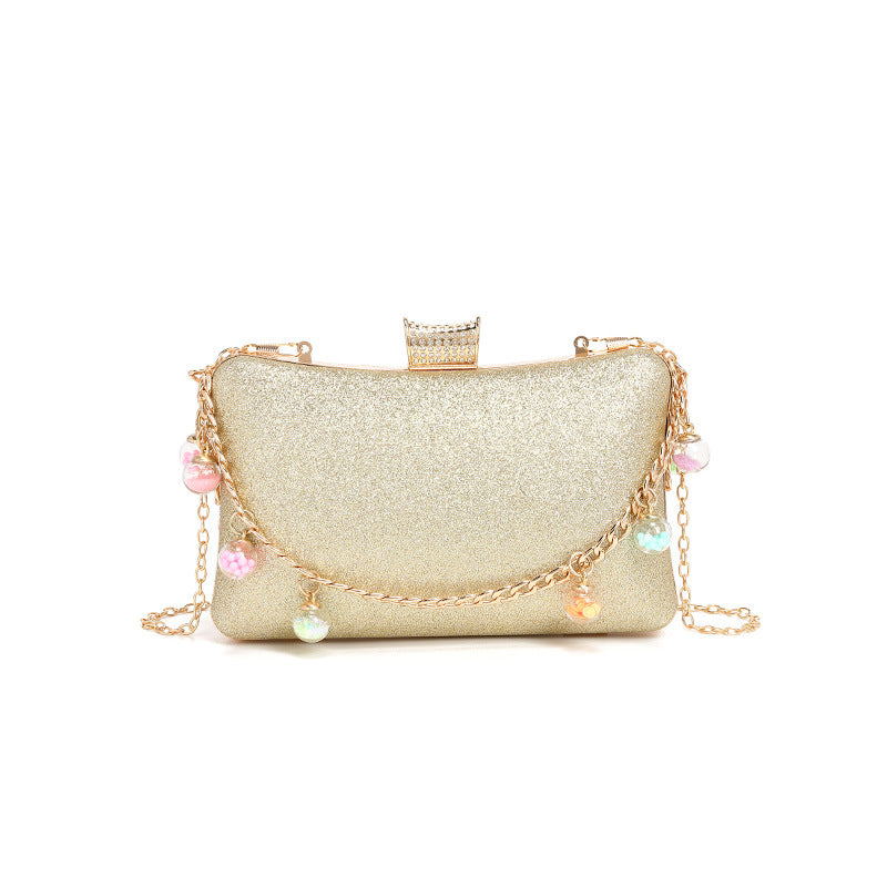 Trendy Ladies Bag Texture Exquisite Women Simple Western Small Bag Lock Single Shoulder Chain Messenger Bag