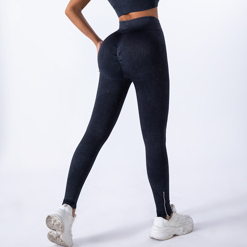 Seamless Frosted Yoga Clothes Four Piece Sports Set Women Shockproof Yoga Bra Fitness Yoga Pants