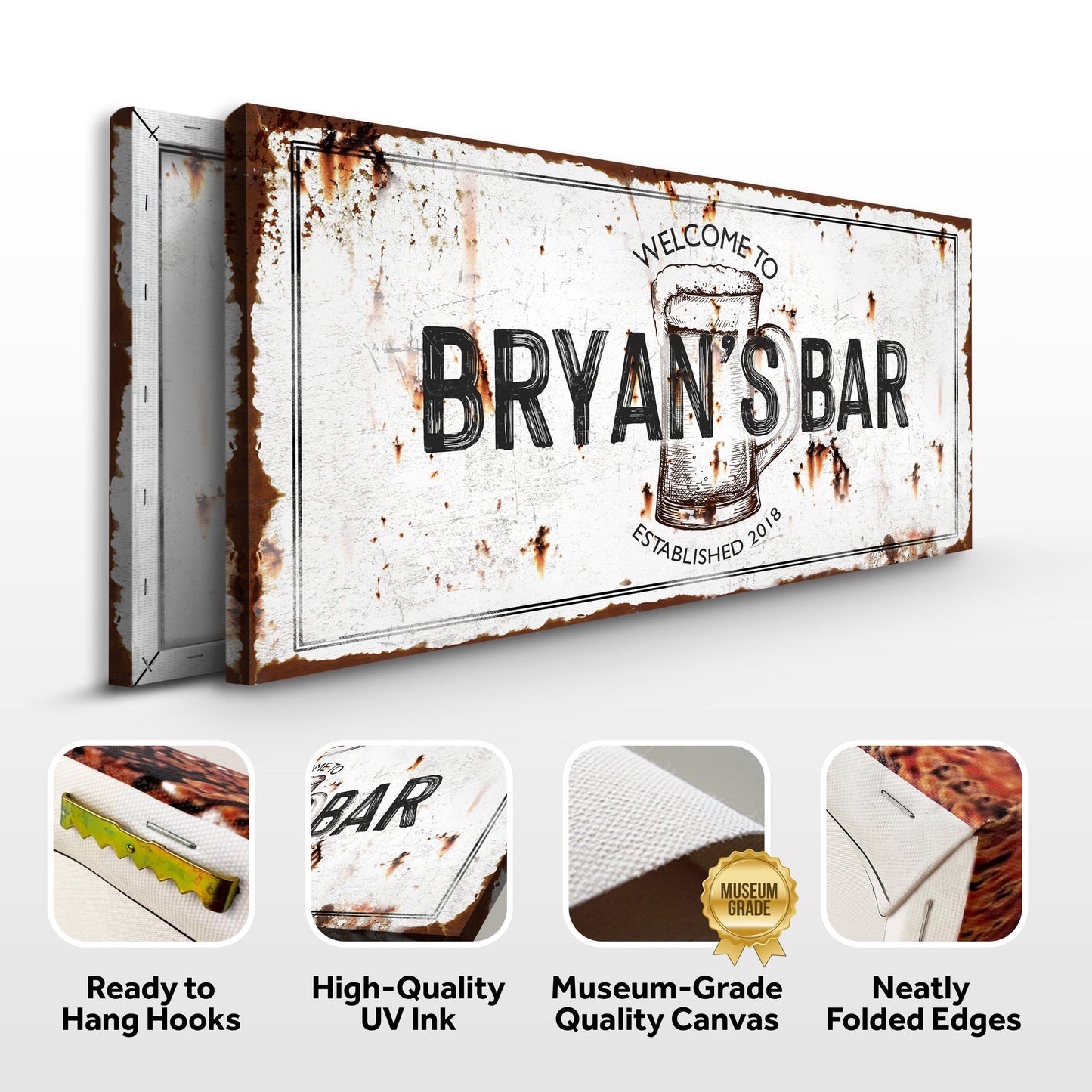Beer Barrel Bar Sign II