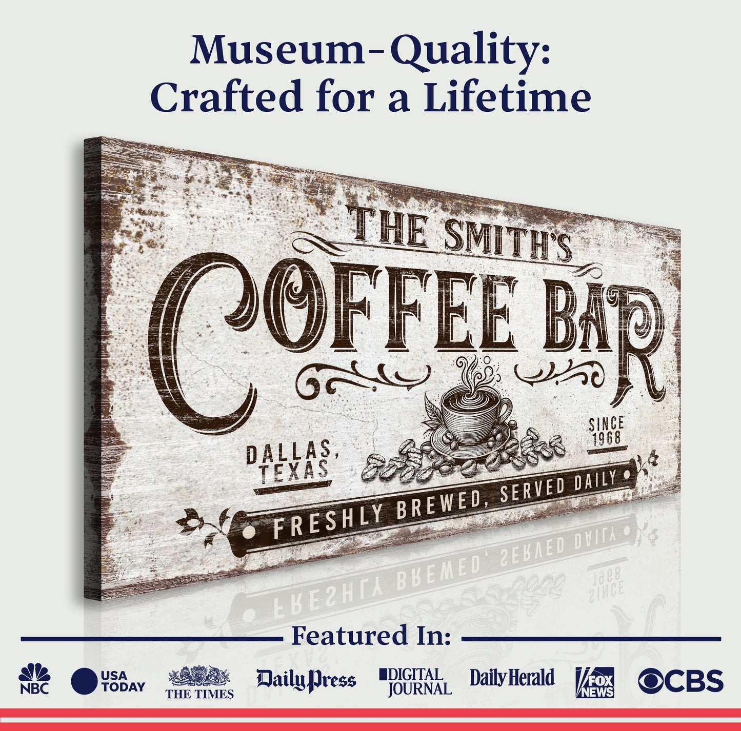 Personalized Coffee Bar Sign III