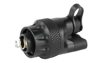 Surefire Part |  Scoutlight |  The  switch receptacle accepts the ST07 |  SR07 and SR07-D-IT remote tape switches (sold separately) |  No Cable |  Black DS00