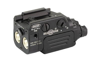 Surefire  |  Rechargeable Weapon Light w/Laser |  Fits Pistol and Picatinny Rails |  800 Lumens |  Red Laser |  Anodized Finish |  Black XR2-A-RD