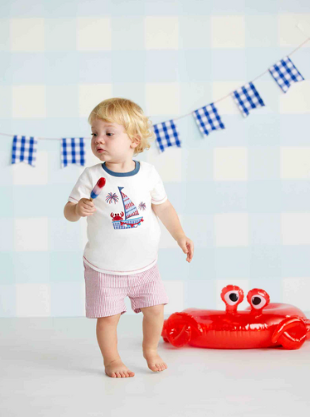 CRAB TODDLER SHORT SET