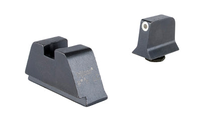 Trijicon Suppressor/Optic Height |  Night Sights |  White Front with Metal Rear & Green Lamps |  Fits GLOCK 17/19/22/23/24/26/27/31/32/33/34/35/39