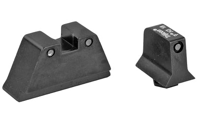 Trijicon Bright & Tough |  Sight |  Suppressor Set |  Fits GLOCK 20/21/29/30/41 (including S and SF variants) |  Black Front/Black Rear with Green Lamps