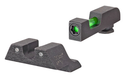 Trijicon DI Tritium/Fiber Optic Night Sights |  Fits GLOCK 17/19/22/23/34/35/45 |  Does Not Fit MOS Models |  Includes 2 Green Fiber Replacement Pieces and T10 Torque L-Key