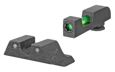 Trijicon DI Tritium/Fiber Optic Night Sights |  Fits GLOCK 17/19/22/23/34/35/45 |  Does Not Fit MOS Models |  Includes 2 Green Fiber Replacement Pieces and T10 Torque L-Key