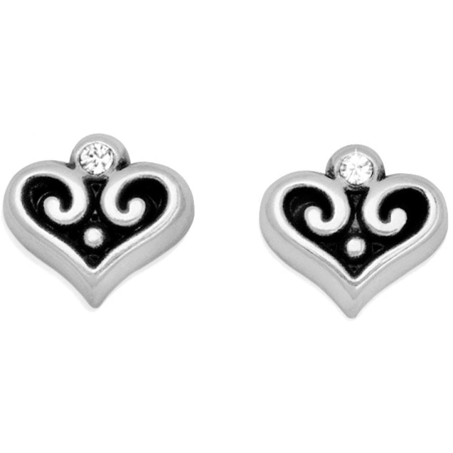 Alcazar Heart Mini Post Stud Earrings