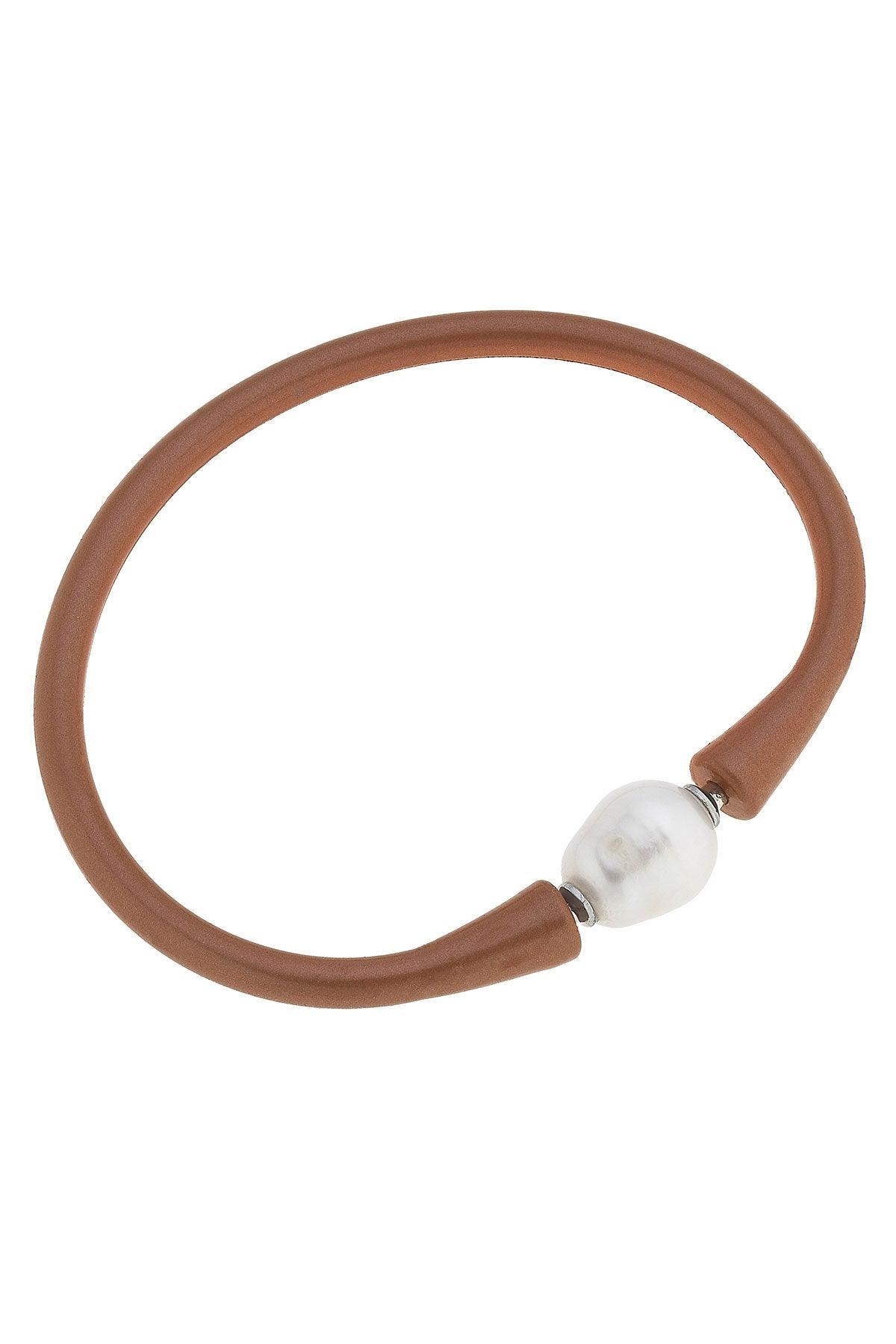 Bali Freshwater Pearl Silicone Bracelet