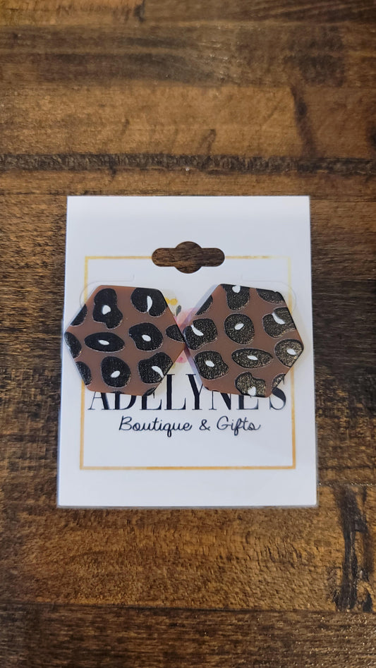 Cheetah Print Earrings