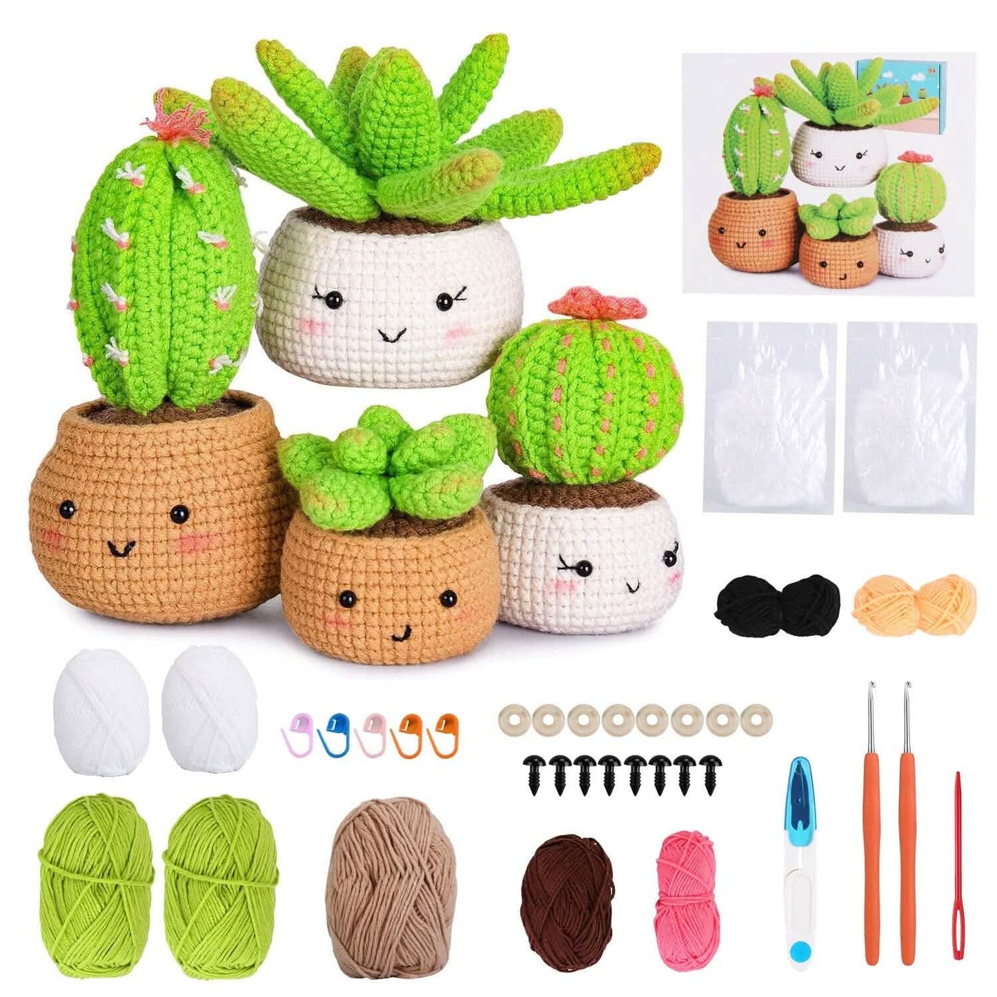 Crochet Kit for Beginners DIY Knitting Supplies